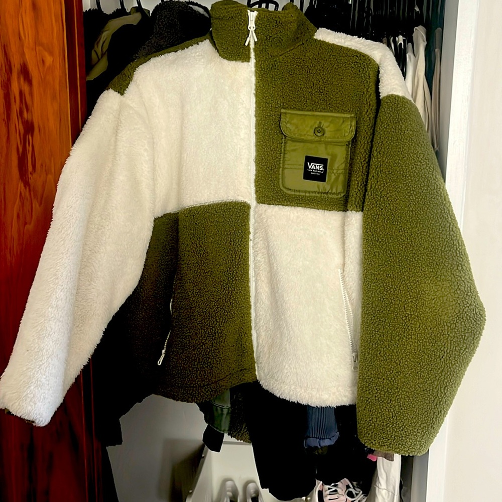 Vans Sherpa Fleece Zip Up Coat